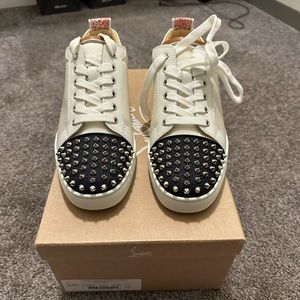 100% Authentic Christian Louboutin Louis Junior Spikes Orlato Men’s Sneakers